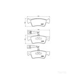 BREMBO Rear Brake Pad Set (P85068)