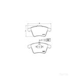 BREMBO Front Brake Pad Set (P85090)