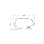 BREMBO Rear Brake Pad Set (P85108)