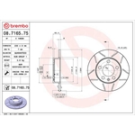 Brembo Xtra Line Max Solid Brake Disc - Slotted (08.7165.75)