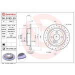 Brembo Xtra Line Solid Brake Disc - Drilled (08.9163.2X) Fits: Mini