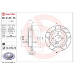 Brembo Xtra Line Max Solid Brake Disc - Slotted (08.9163.75)