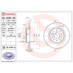 Brembo Prime Line UV Coated Solid Brake Disc (08.9460.61) Fits: Fiat