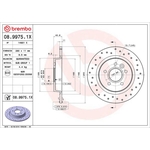 Brembo Xtra Line Solid Brake Disc - Drilled (08.9975.1X)