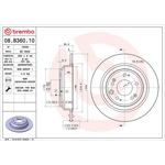 Brembo Prime Line Solid Brake Disc (08.B360.10) Fits: Honda