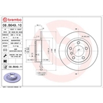 Brembo Prime Line UV Coated Solid Brake Disc (08.B649.11)