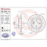 Brembo Xtra Line Solid Brake Disc - Drilled (08.C307.1X) Fits: Mini