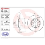 Brembo Prime Line UV Coated Solid Brake Disc (08.C308.11)