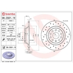 Brembo Xtra Line Solid Brake Disc - Drilled (08.C501.1X)