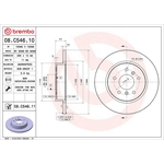Brembo Prime Line UV Coated Solid Brake Disc (08.C546.11)