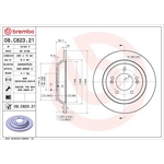 Brembo Prime Line UV Coated Solid Brake Disc (08.C823.21)