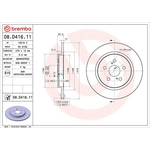 Brembo Prime Line UV Coated Solid Brake Disc (08.D416.11)