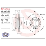 Brembo Prime Line Solid Brake Disc (08.D505.20) Fits: Ford
