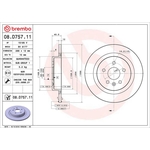 Brembo Prime Line UV Coated Solid Brake Disc (08.D757.11) Fits: Vauxhall