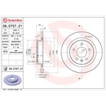 Brembo Prime Line UV Coated Solid Brake Disc (08.D757.21)