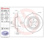 Brembo Prime Line UV Coated Solid Brake Disc (08.N258.41) Fits: Ford