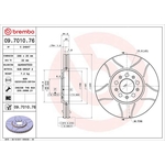 Brembo Xtra Line Max Vented Brake Disc - Slotted (09.7010.76)