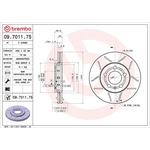 Brembo Xtra Line Max Vented Brake Disc - Slotted (09.7011.75)