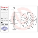 Brembo Xtra Line Max Vented Brake Disc - Slotted (09.7880.75)