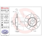 Brembo Xtra Line Max Vented Brake Disc - Slotted (09.8137.76)