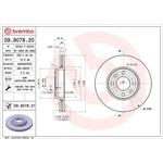 Brembo Prime Line UV Coated Vented Brake Disc (09.9078.21)