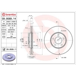 Brembo Prime Line UV Coated Vented Brake Disc (09.9589.11) Fits: Ford