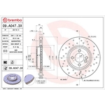 Brembo Xtra Line Vented Brake Disc - Drilled (09.A047.3X) Fits: Mini