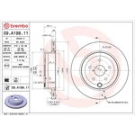 Brembo Prime Line UV Coated Vented Brake Disc (09.A198.11) Fits: Subaru