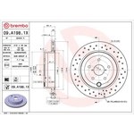 Brembo Xtra Line Vented Brake Disc - Drilled (09.A198.1X) Fits: Subaru