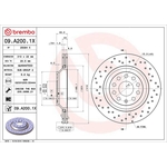 Brembo Xtra Line Vented Brake Disc - Drilled (09.A200.1X)