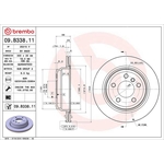 Brembo Prime Line UV Coated Vented Brake Disc (09.B338.11) Fits: BMW