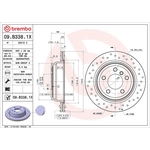 Brembo Xtra Line Vented Brake Disc - Drilled (09.B338.1X) Fits: BMW