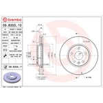 Brembo Prime Line UV Coated Vented Brake Disc (09.B355.11)
