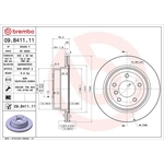 Brembo Prime Line UV Coated Vented Brake Disc (09.B411.11) Fits: BMW