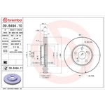 Brembo Prime Line UV Coated Vented Brake Disc (09.B494.11)