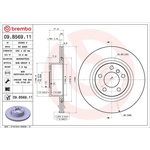 Brembo Prime Line UV Coated Vented Brake Disc (09.B569.11) Fits: BMW