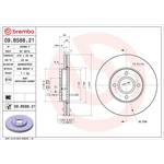 Brembo Prime Line UV Coated Vented Brake Disc (09.B588.21) Fits: Ford