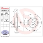 Brembo Prime Line Vented Brake Disc (09.B625.10) Fits: Nissan