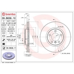 Brembo Prime Line UV Coated Vented Brake Disc (09.B638.11) Fits: Mini