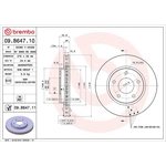 Brembo Prime Line UV Coated Vented Brake Disc (09.B647.11)