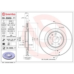 Brembo Prime Line UV Coated Vented Brake Disc (09.B969.11)