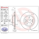 Brembo Prime Line UV Coated Vented Brake Disc (09.C047.11) Fits: Suzuki