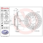 Brembo Prime Line UV Coated Vented Brake Disc - Drilled (09.C085.11) Fits: Porsche