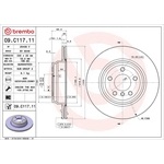 Brembo Prime Line UV Coated Vented Brake Disc (09.C117.11) Fits: BMW
