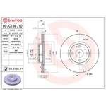 Brembo Prime Line UV Coated Vented Brake Disc (09.C136.11) Fits: Mazda