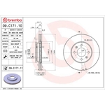 Brembo Prime Line UV Coated Vented Brake Disc (09.C171.11)