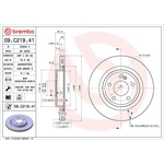 Brembo Prime Line UV Coated Vented Brake Disc (09.C219.41) Fits: Mercedes