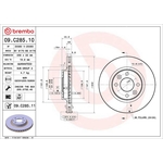 Brembo Prime Line UV Coated Vented Brake Disc (09.C285.11)