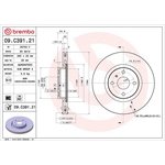 Brembo Prime Line UV Coated Vented Brake Disc (09.C391.21)