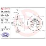 Brembo Prime Line UV Coated Vented Brake Disc (09.C496.11) Fits: Alfa Romeo